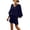 #020-Dark Blue, variant on Cutuoiiu Women's Loose Fit Solid Color Cotton Linen Two Piece Set with V-Neck Batwing Top and Pocket Shorts for Summer Casual Wear Gifts