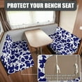 thumbnail image 2 of XYZCANDO Blue Cow Print RV Dinette Cushion Covers Stretchable Sofa Covers Washable Couch Cover 2 Cushion Sofa Soft Furniture Covers for Sofa and Loveseat 2 Seat Couch Cover Camper Essentials, 2 of 7