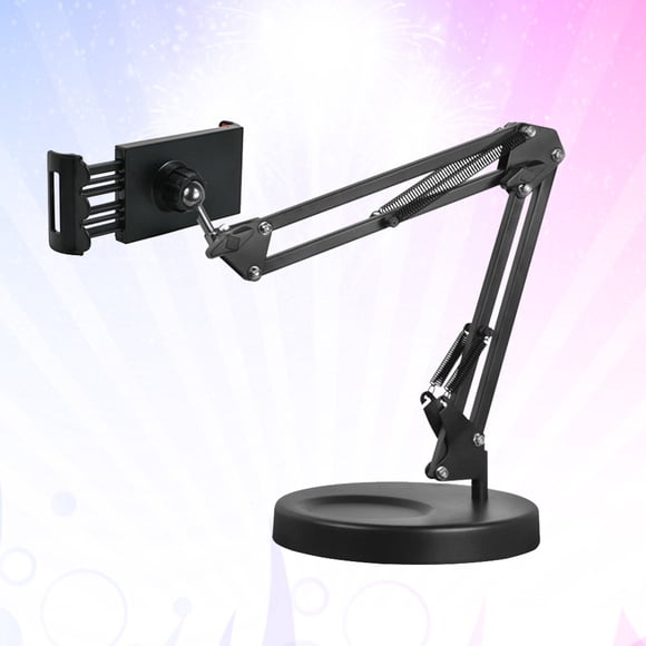 HONMEET Soporte Para Con Flexible Negro Y Clip Extraíble Para Mesas Y Camas