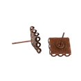 thumbnail image 2 of simhoa 20 Pcs Clous d'Oreilles Cabochon Réglage de Lunette Boucles d'Oreilles Cuivre Antique, 2 of 8