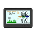 thumbnail image 6 of Indoor Outdoor Hygrometer 433MHz Wireless LCD Backlit Temperature Humidity Monitor With 328ft/100m Remote Transmitter Barometric Pressure Display Of The Day, 6 of 6