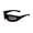 Black-Smoke, variant on Maxx Foam Padded Motorcycle Riding Glasses TR90 Black Frame w/ HD Clear Lenses