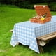 thumbnail image 5 of Manteles con bandera a cuadros de plástico Premium azul y blanco, cubiertas para mesa de Picnic, manteles para fiesta (1,2*1,2 m), 5 of 5
