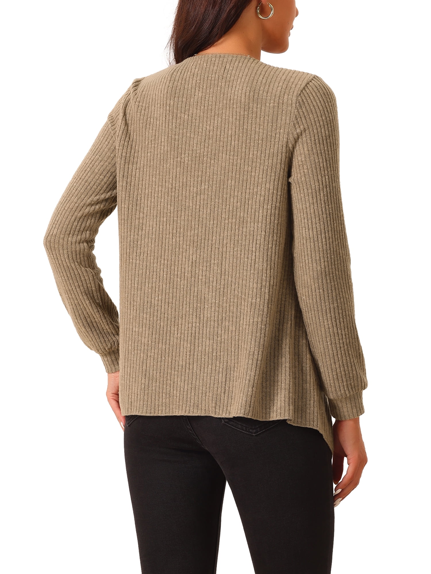 Seta T Women's Lightweight Sweater Knit Cardigan Irregular Seta T Women's Lightweight Sweater Knit Cardigan Irregular