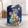 thumbnail image 3 of Merry Christmas and Happy New Year Santa Shih Tzu Holiday Xmas Winter 2025 Foldable Laundry Basket Lion Dog Lover Gifts Organizer Storage with Handles - 00024, 3 of 5