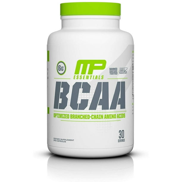 MP Essentials BCAA Caps, 6 Grams of BCAA Amino Acids, PostWorkout