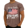 thumbnail image 4 of CIENVNSTG 250th Anniversary USA Shirts for Men Flag T-Shirt 4th of July Shirt 250 Years Birthday Patriotic Tops for Holiday Activities Events and Outdoor Casual Apparel Coffee 4XL, 4 of 4