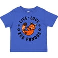 thumbnail image 3 of Inktastic Live Love Red Pandas Boys or Girls Toddler T-Shirt, 3 of 5