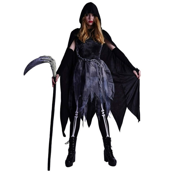PGOND Halloween Reaper Women's Scary Costume