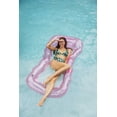 thumbnail image 2 of Piscina Float FUNBOY, inflable gigante, lujosa, de malla rosa transparente, 2 of 2