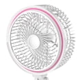 thumbnail image 1 of Lámpara de escritorio con ventilador plegable con ventilador de luz de emergencia LED de 1600 mAh (carga USB rosa) Ndcxsfigh Libre de BPA, 1 of 6