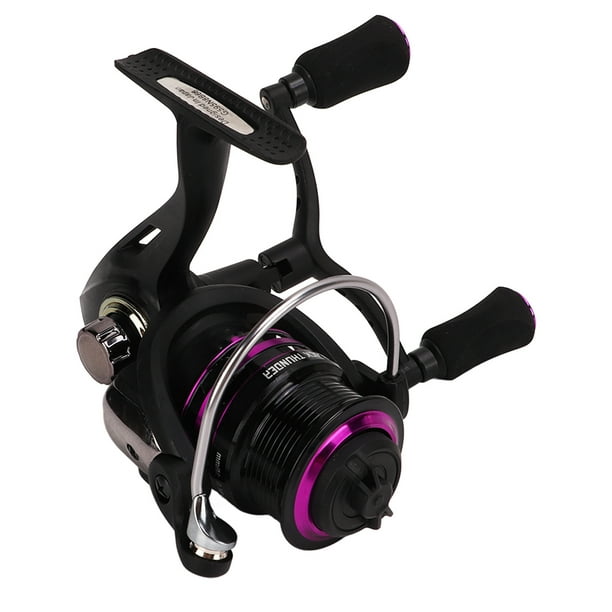 Spinning Reel Metal High Hardness Double Rocker Arm Fishing Reel with  Shallow Line Cup for Ice Fishing 2000 