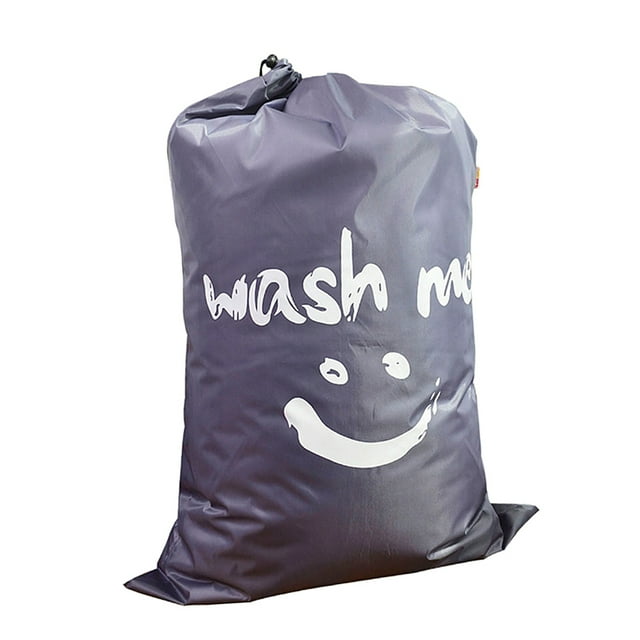 Nylon Laun Bag Heavy Duty Large Excellent for Laundromat Dorms Darkgray