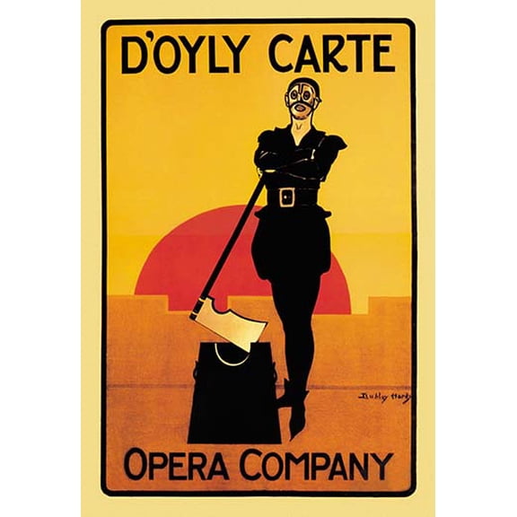 The Executioner: D'Oyly Carte Opera Company Museum quality giclee print canvas wrap(20" x 30")