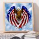 thumbnail image 2 of Cuadros Decorativos Kit de pintura de resina de diamante redondo para decoración de habitación de águila de bandera americana DIY JShteea  Nuevos Originales, 2 of 9