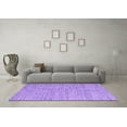 thumbnail image 3 of Ahgly Company Indoor Square Abstract Purple Contemporary Area Rugs, 8' Square, 3 of 4