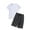 White, variant on Lopecy-Sta Pajamas for Men Summer Home Wear Men's Pajama Sets 2-Piece Lounge Sleep Sets Soft Comfy Sleepwear Men Short Sleeves and Shorts