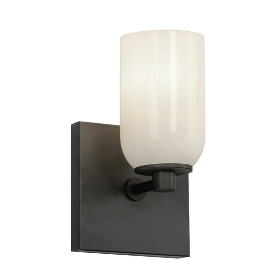 Kuzco Lighting Ws57704 Nola 5" Tall Wall Sconce - Black / Glossy Opal Glass
