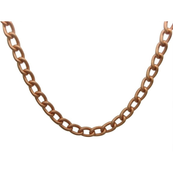 18 Inch Solid Copper Chain Necklace #CN861G - 5/16 of an inch wide.