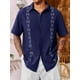thumbnail image 2 of Playa De Guayabera Cubana Camisas Casual De Lino Para Hombre, 2 of 8