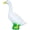 White, variant on Mini White Goose Statue, Porch Goose Garden Décor, Vibrant and Clean Painted Goose Feet, Outdoor Decorative Figurine for Garden, Patio, Entryway Accent