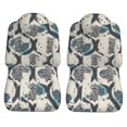 thumbnail image 3 of LAKIMCT Vintage Style Print Car Seat Covers Vehicle Front Seat Covers Universal Fit Seat Protector, 3 of 9