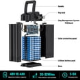 thumbnail image 5 of 14 Inch Folding Electric Bicycle, 500W Adult Electric Bicycle, 48V 10.4Ah,Top Speed 20Mph, 3-Speed Riding, Front Fork With Shock Absorption, Black, 5 of 10