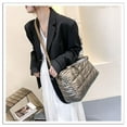 thumbnail image 6 of Warm Down Women Winter Shoulder Bag Handbag High Capacity Nylon Waterproof Wide Champagne, 6 of 8