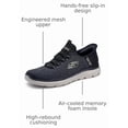 thumbnail image 3 of Skechers Summits - Key Pace Mens Slip on Sneakers, Hands Free Slip-Ins with Memory Foam Insole, Lightweight Mens Casual Shoes, 3 of 4