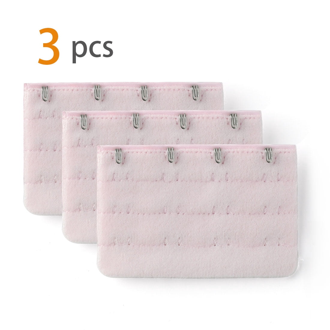 Unique Bargains Ladie's Bra Extender Strap Band Extension 3 Rows 4 Hooks