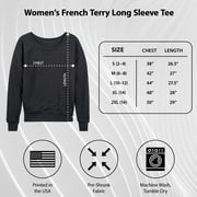 Instant Message - Game Day Favorite Day Lightweight French Terry Wide Neck Long Sleeve Graphic Shirt