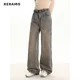 thumbnail image 2 of Pantalones vaqueros rectos estilo hip hop de cintura alta estilo retro americano para mujer, otoño 2023, estilo informal, estilo urbano grunge Y2K, 2 of 6