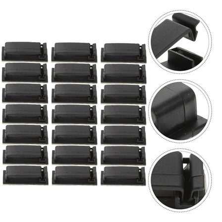 YOSADIER 50Pcs Baseboard Cable Clips with Synthetic Material for Home Organization Cable Holding Clips