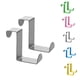 thumbnail image 5 of Injueey Ganchos de para colocar sobre la puerta, colgador de acero inoxidable para cajón, mueble de acero, oficina, cocina, toalla, abrigo, 2 Almacenamiento y organización del hogar verde Injueey JJ65376-03, 5 of 6