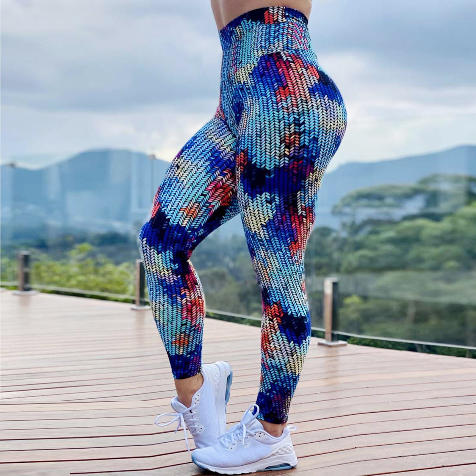 3D Printed Compression Pants Sports Running Tights Gym Clothing Yoga Pants 