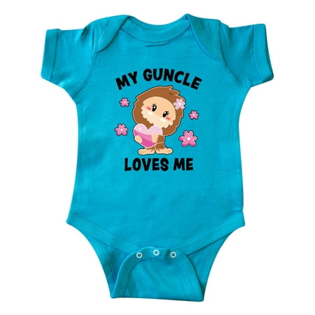

Inktastic My Guncle Loves Me with Bigfoot Gift Baby Girl Bodysuit