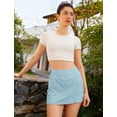 thumbnail image 3 of Falda CRZ YOGA de Tenis de Cintura Alta 36 cm Azul Claro M, 3 of 5