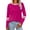 Hot Pink, variant on ZUKMRJPC Womens Crewneck Sweatshirts Casual Long Sleeve Patchwork Pullover Fall Winter Regular Fit Soft Cozy Cotton Tops