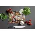 thumbnail image 3 of Cookies with Santa Claus Glass Cutting Board Large 12 in x 15 in, 3 of 5