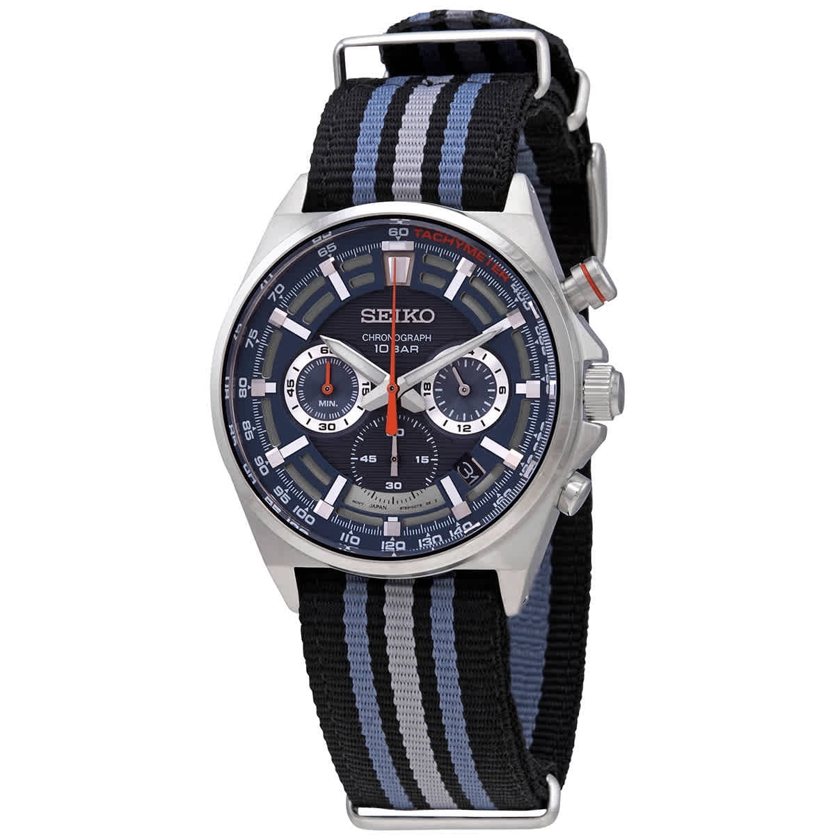 Seiko Chronograph Quartz Blue Dial Men's Watch SSB409P1 