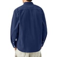 thumbnail image 7 of Trikvn Men's Casual Button Down Shirts Long Sleeve Chambray Denim Tops with Chest Pocket Classic Collared Lightweight Dress Shirt for Work Office Everyday Essential, 7 of 7
