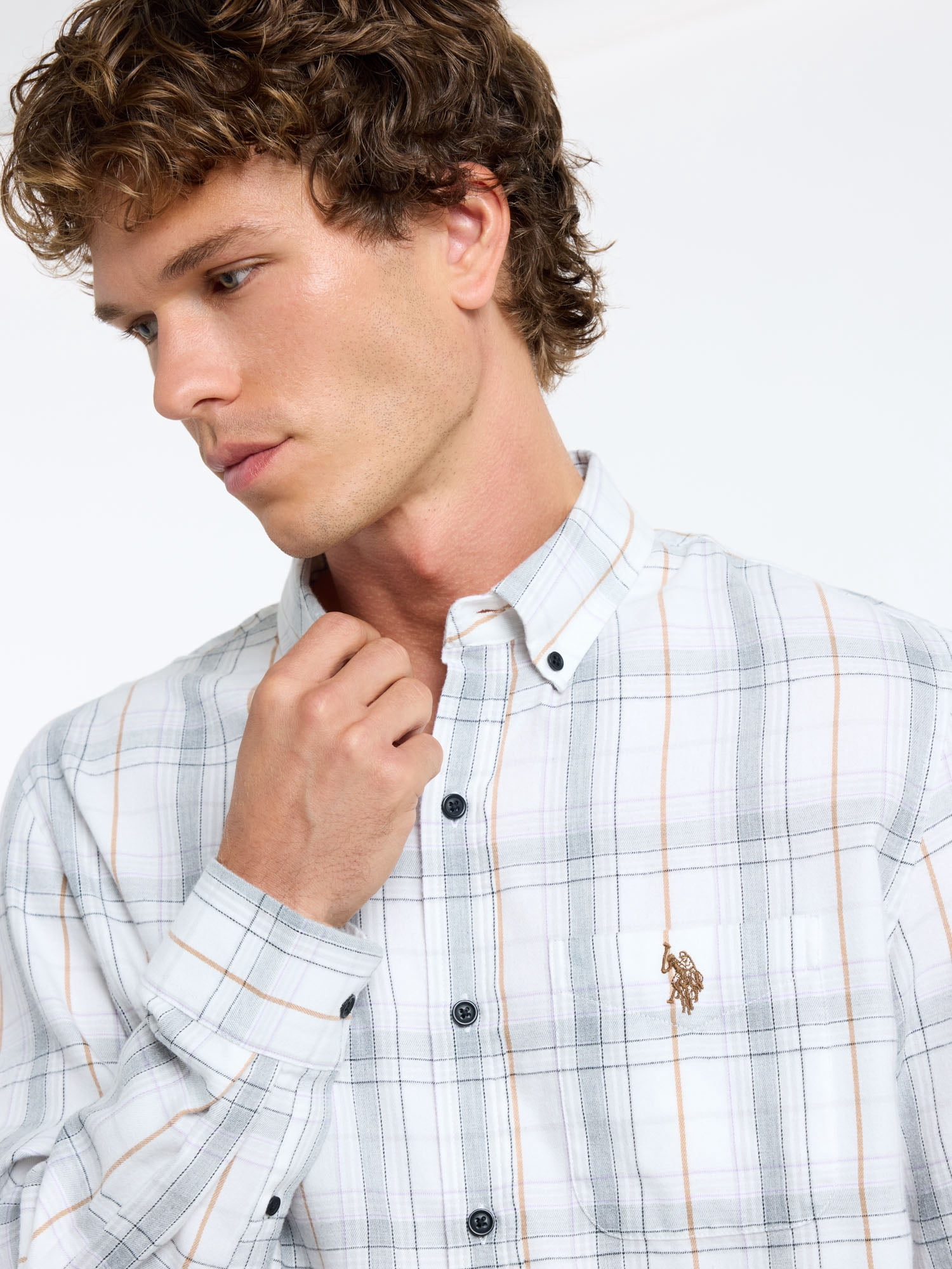 U.S. Polo Assn. Men's Classic Holiday Plaid Button-Down Shirt