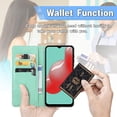 thumbnail image 5 of for Samsung Galaxy A32 4G (Not 5G) Wallet Case,Mandala Embossing PU Leather Girls Case with Credit Card Holder & Hand Strap Flip Folio Closure Cover for Samsung Galaxy A32 4G MTL Green, 5 of 14
