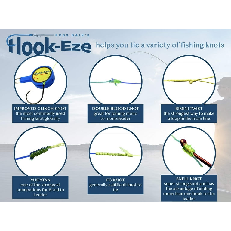 HookEze Fishing Knot Tying Tool (Twin Pack)
