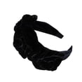 thumbnail image 1 of Flower Headpiece Stylish Velvet Headband Daily Wear Black 13.5*8.8cm Chic Design For Women 1Pack, 1 of 4