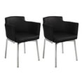 thumbnail image 1 of Milan Fauteuils Club Danah avec Dossier Pivotant à Mémoire, Noirs (Ensemble de 2), 1 of 9