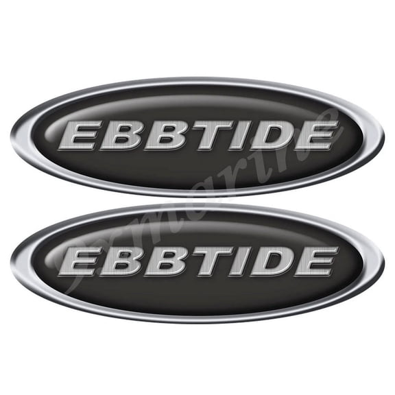 Ebbtide Boat Oval Sticker Classic Set