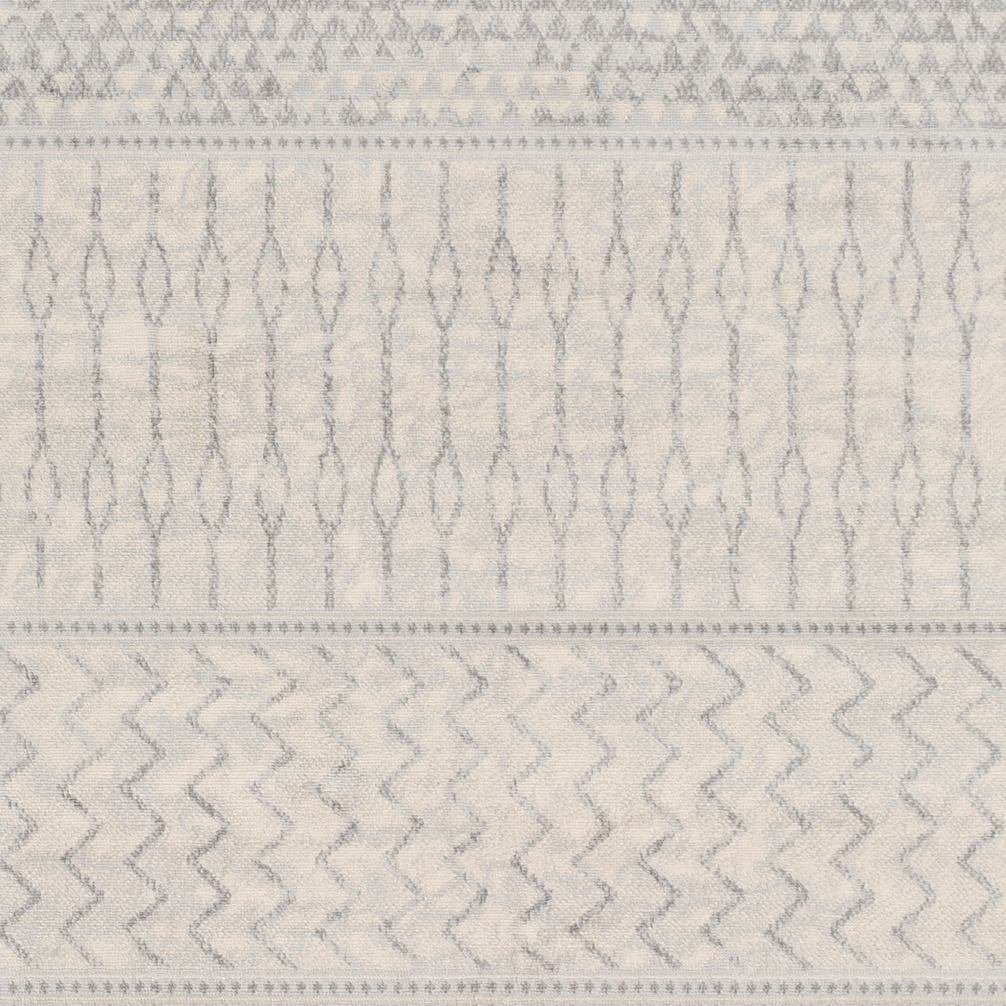 Livabliss Area Rugs for Living Room, 7x9 Monaco Global Gray Rug, Bedroom Dining Room Home Decor Stain Resistant Carpet (6'7" x 9'6")