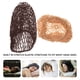 thumbnail image 2 of BRIGHTFUFU 2 gorros de red de ganchillo hechos a mano, gorro de dormir largo, protector de cabello (beige, café, 1 pieza de cada color), 2 of 7