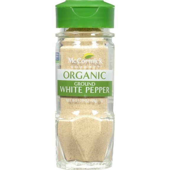 McCormick Organic Ground White Pepper - 1.75 oz (Pack of 2)